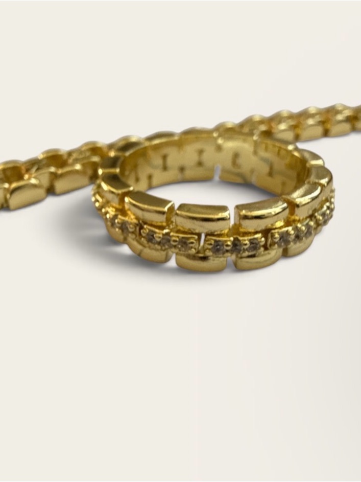 RolexStyle Link Ring And Bracelet